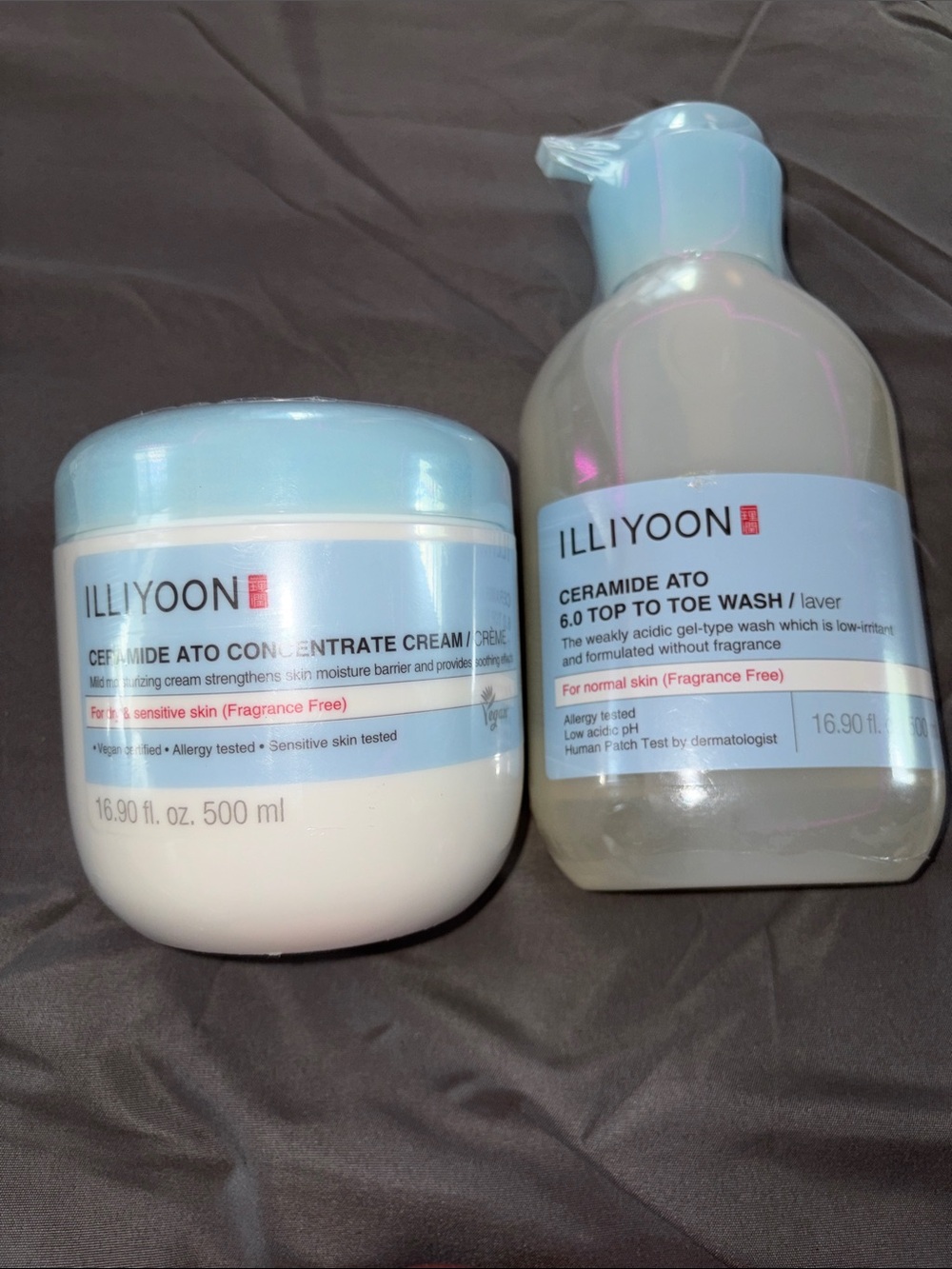 Illiyoon -Ceramide Ato Concentrate Cream & Top to Toe Wash